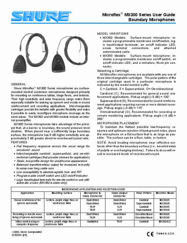 Shure Microphone MX392S-page_pdf
